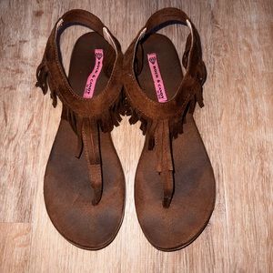 Rock and Candy fringe sandals size 9
